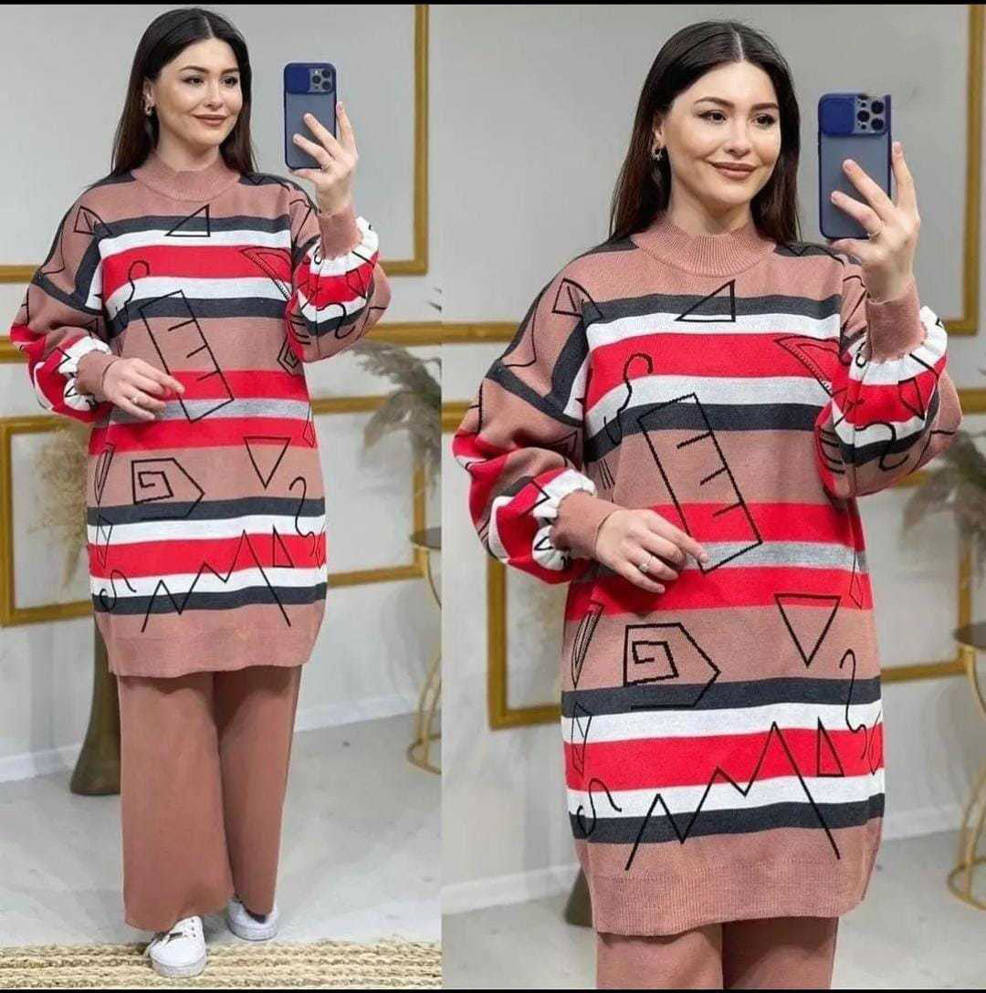 (Ref002) طقم نسائي شتوي