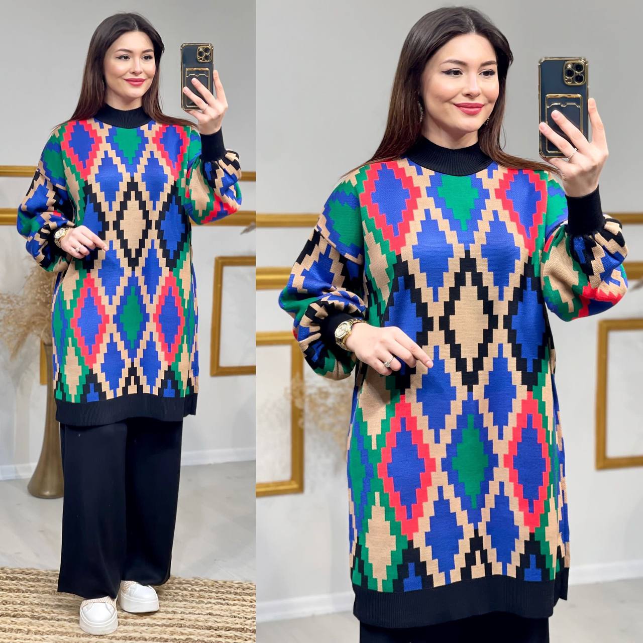 (Ref001) طقم نسائي شتوي