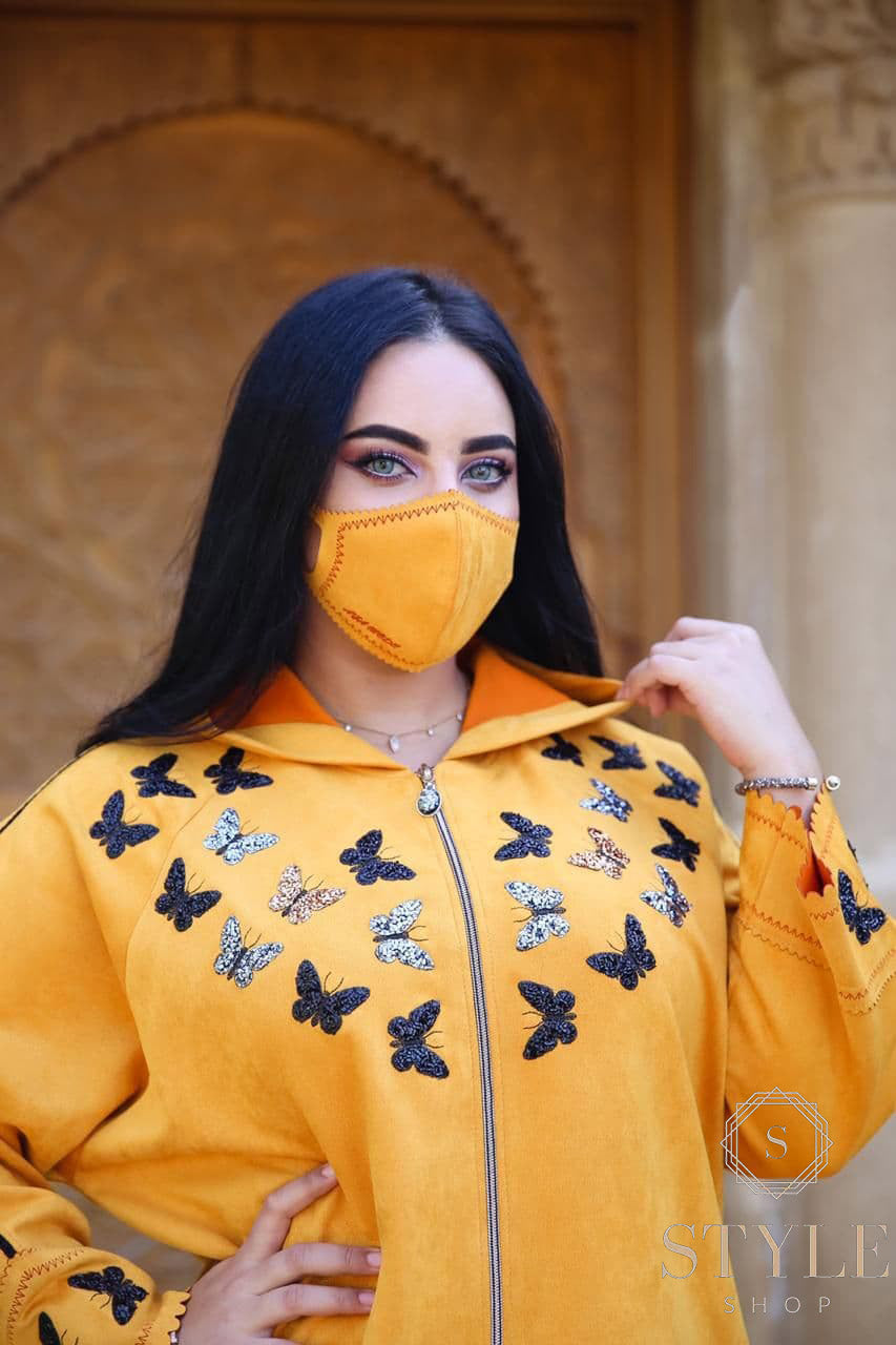 جلابات شتوية عالية الجودة و أنيقة+ كمامة صحية…لتتألقي في فصل الشتاء