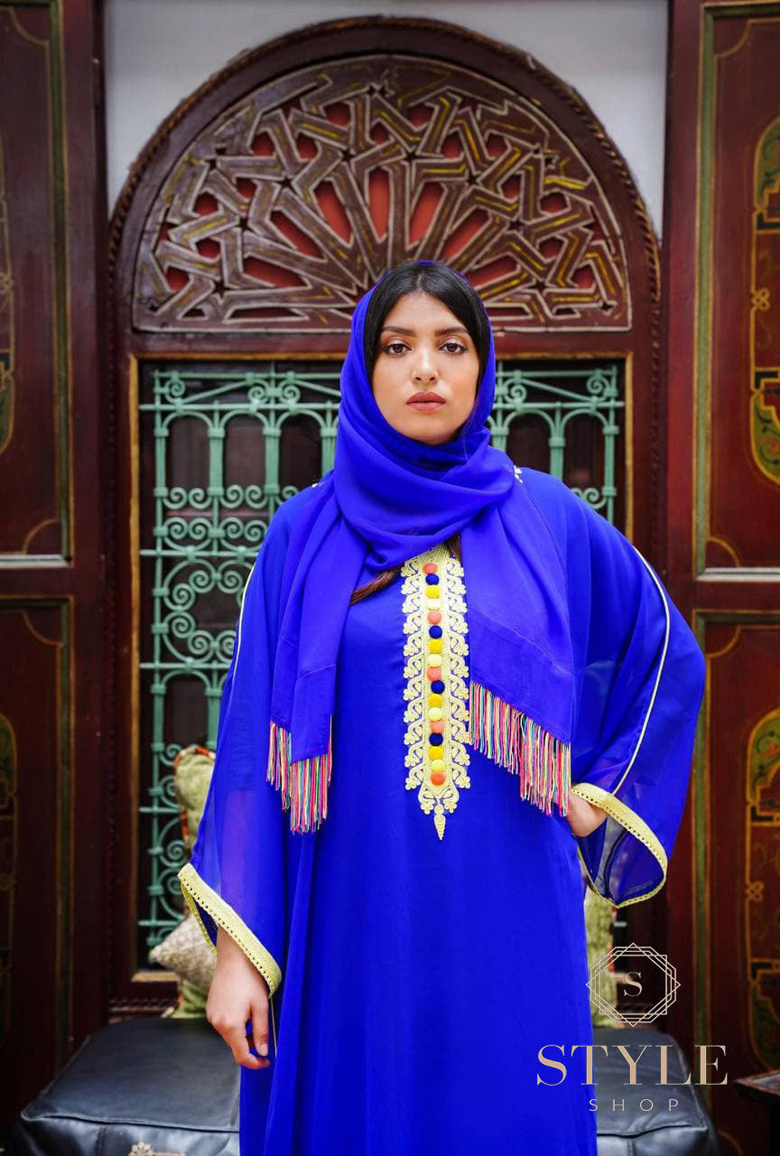 كندورة فصالة راقية ولوينات غزالة فراشة موسلين😍 Ref1