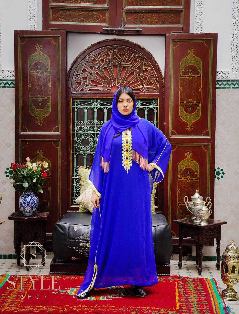 كندورة فصالة راقية ولوينات غزالة فراشة موسلين😍 Ref1