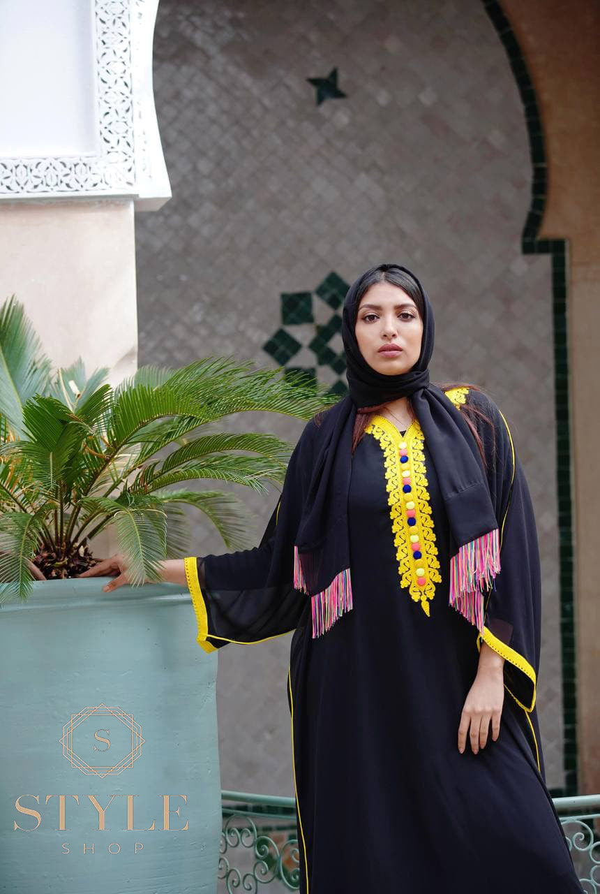 كندورة فصالة راقية ولوينات غزالة فراشة موسلين😍 Ref1