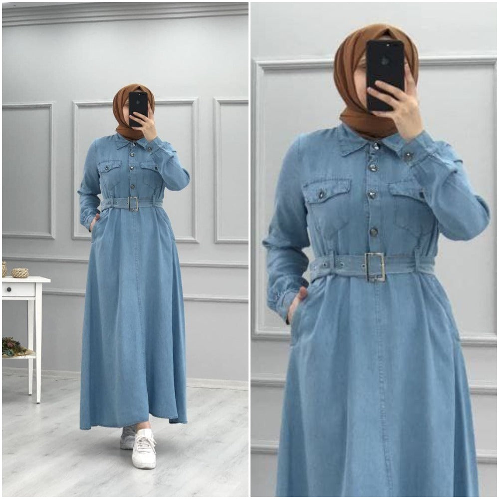 (Ref15)2022فستان دجين