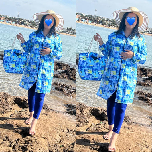 لباس البحر للمحجبات مريح لهذا الصيف ( REF 04 )