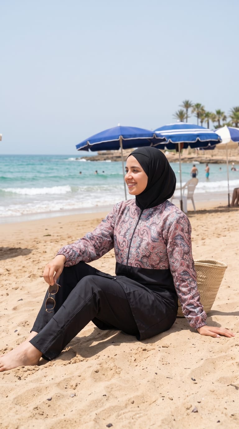 لباس البحر للمحجبات مريح لهذا الصيف