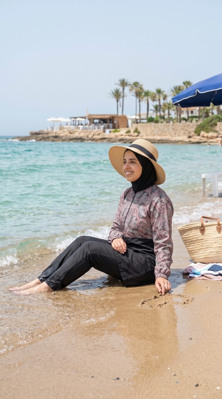 لباس البحر للمحجبات مريح لهذا الصيف